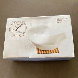 Lorren Home Trends Bowl With Bamboo Base